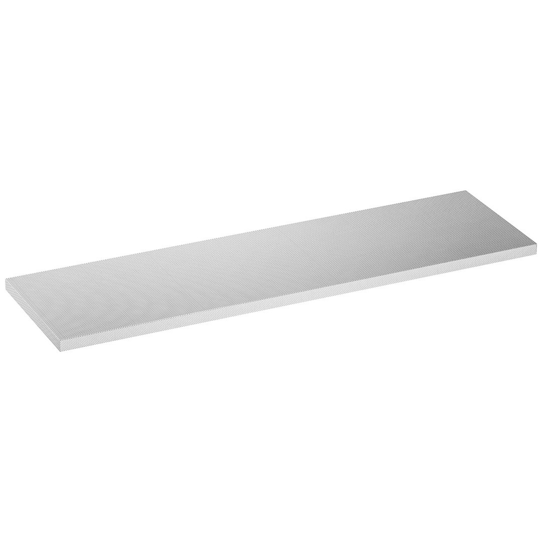 Vigor Edelstahl-arbeitsplatte, Mittel, (lxbxh) 1725 X 500 X 40 Mm