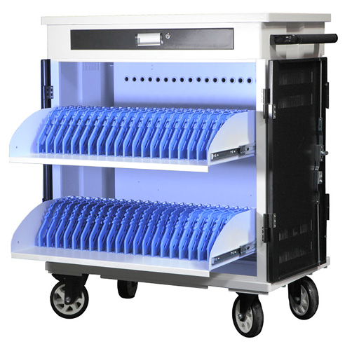 Tabletwagen Für 40 Tablets - Mit Antibakteriellem Uv-c-licht - Safecart 40 Pro+