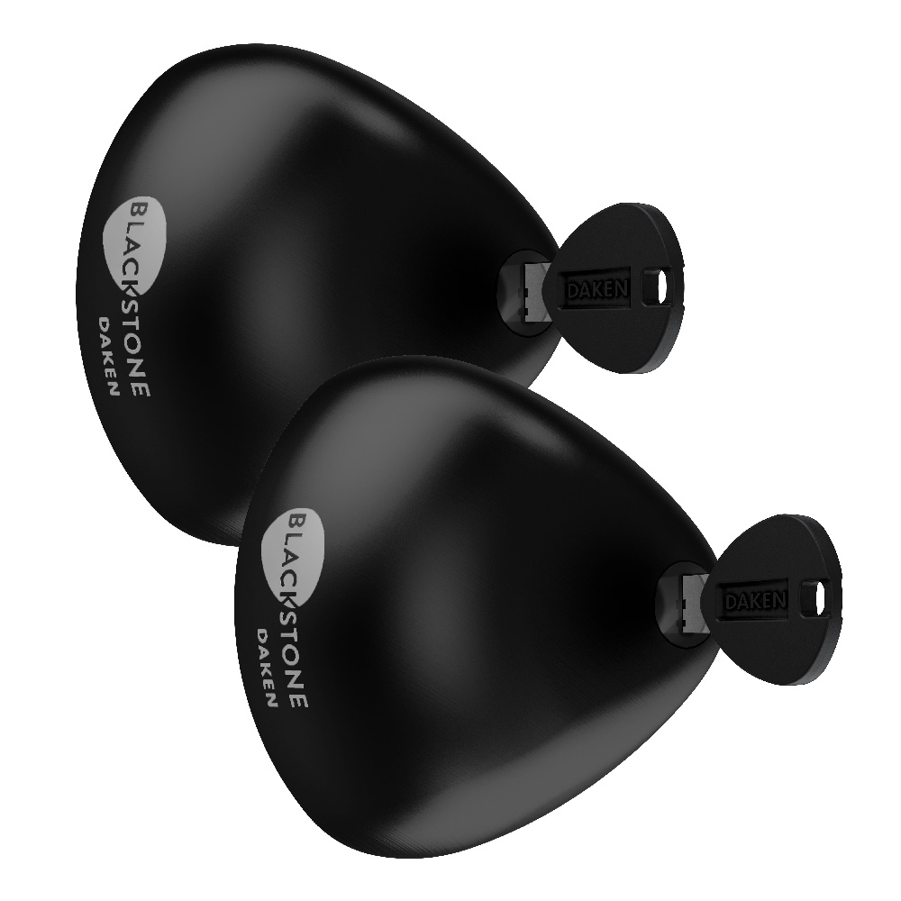 Vivol - Blackstone Combo Schwarz - 2er Set - Lieferwagen-schloss Aus Edelstahl - Abschaltbar Oder Auto-lock