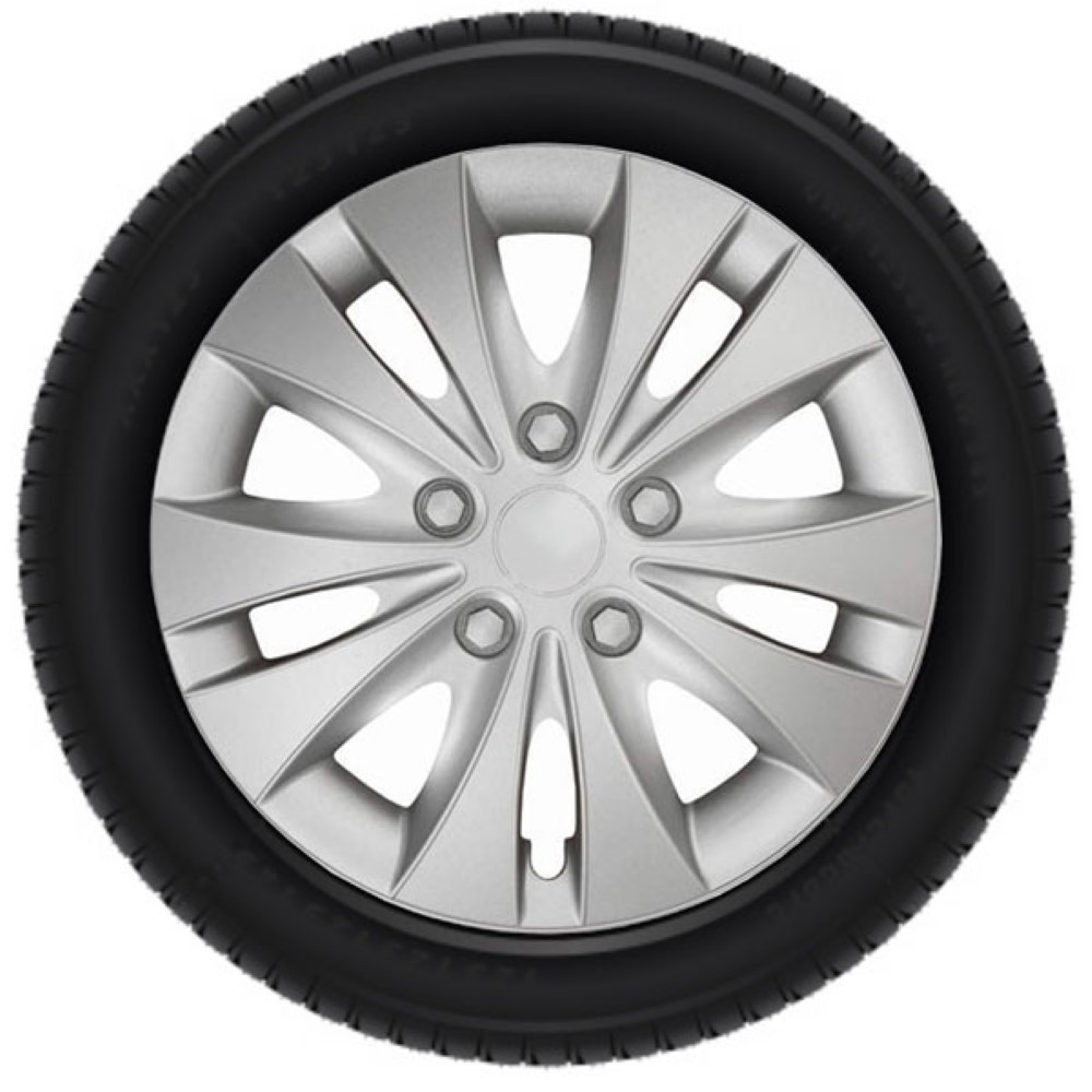 Radkappen-satz - 14 Zoll - Storm - Silber