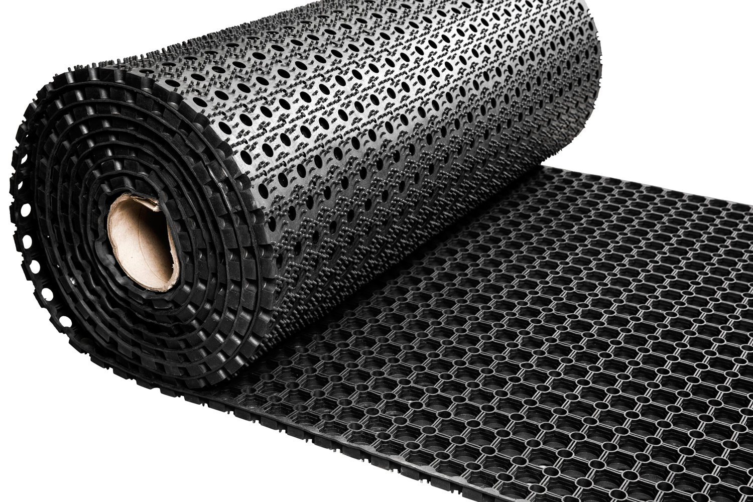 Gummiringmatte - Meterware - Breite 100 Cm - Dicke 23 Mm