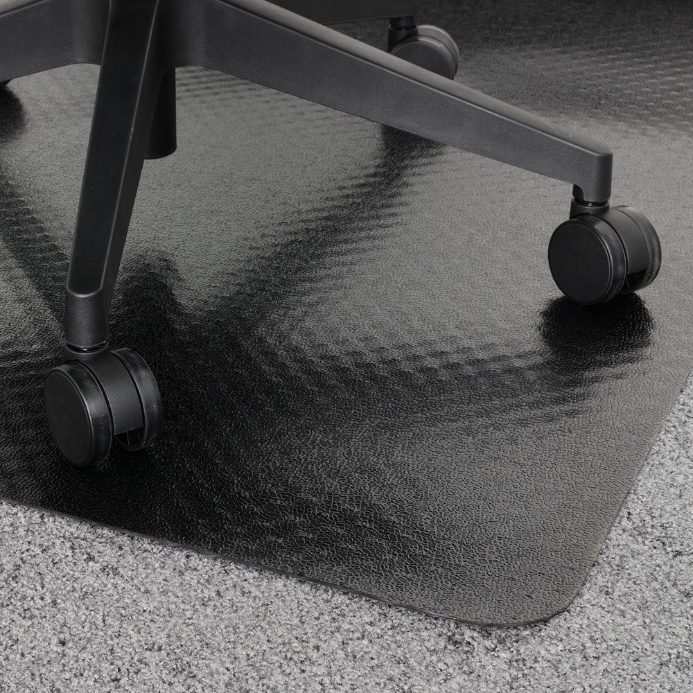 Vivol - Bodenschutzmatte 'teppich' - Pvc - Schwarz - 120x150cm - Bodenschutz Für Bürostuhl