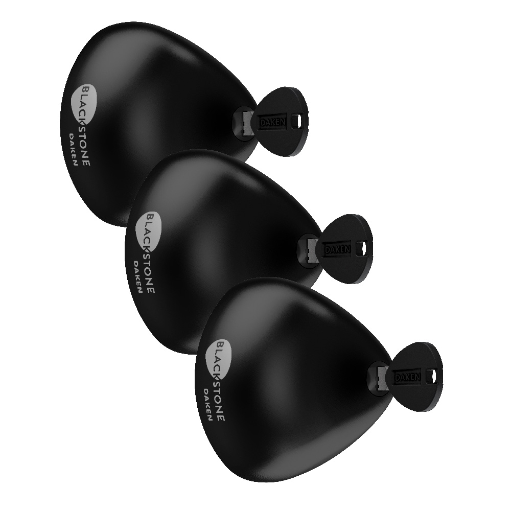 Vivol - Blackstone Combo Schwarz - 3er Set - Lieferwagen-schloss Aus Edelstahl - Abschaltbar Oder Auto-lock