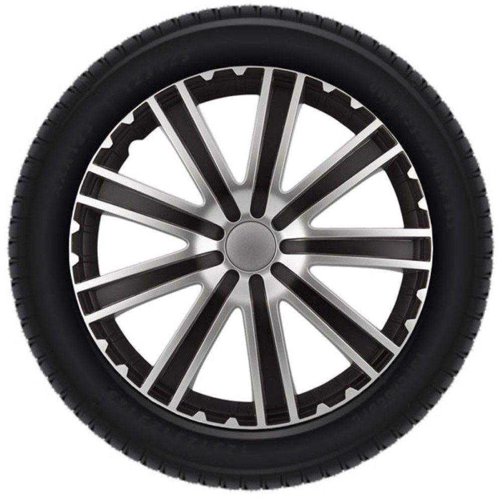 Radkappen-satz - 15 Zoll - Toro - Schwarz-silber
