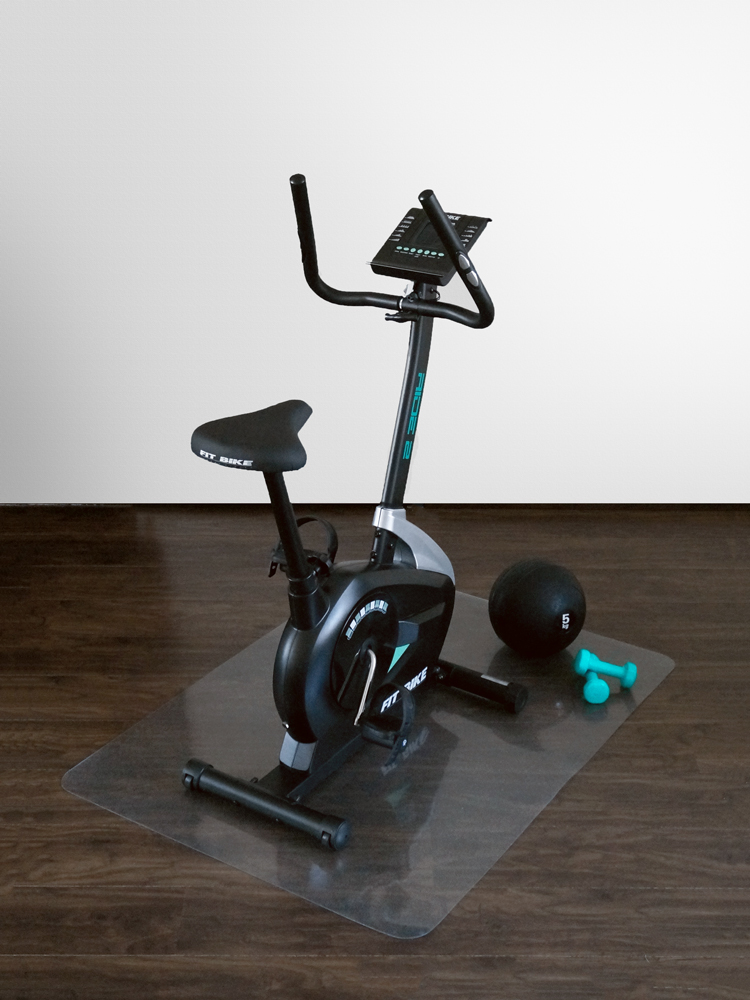 Unterlage / Schutzmatte Für Fitnessgeräte - Transparent - 90x120 Cm