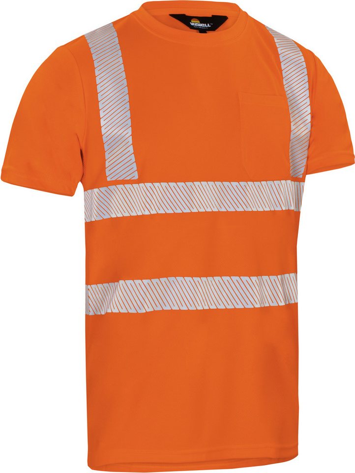 Herren Warnschutz-t-shirt Vwts3no Gr. 3xl Warnorange - Vizwell Bild 4