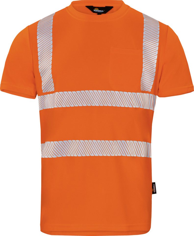 Herren Warnschutz-t-shirt Vwts3no Gr. 3xl Warnorange - Vizwell Bild 5