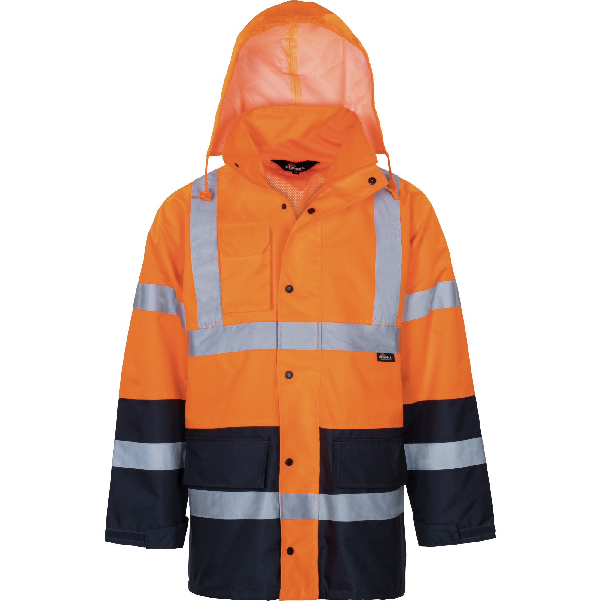Warnschutz Regenjacke Atmungsaktiv Vw61 Gr. S Orange - Vizwell