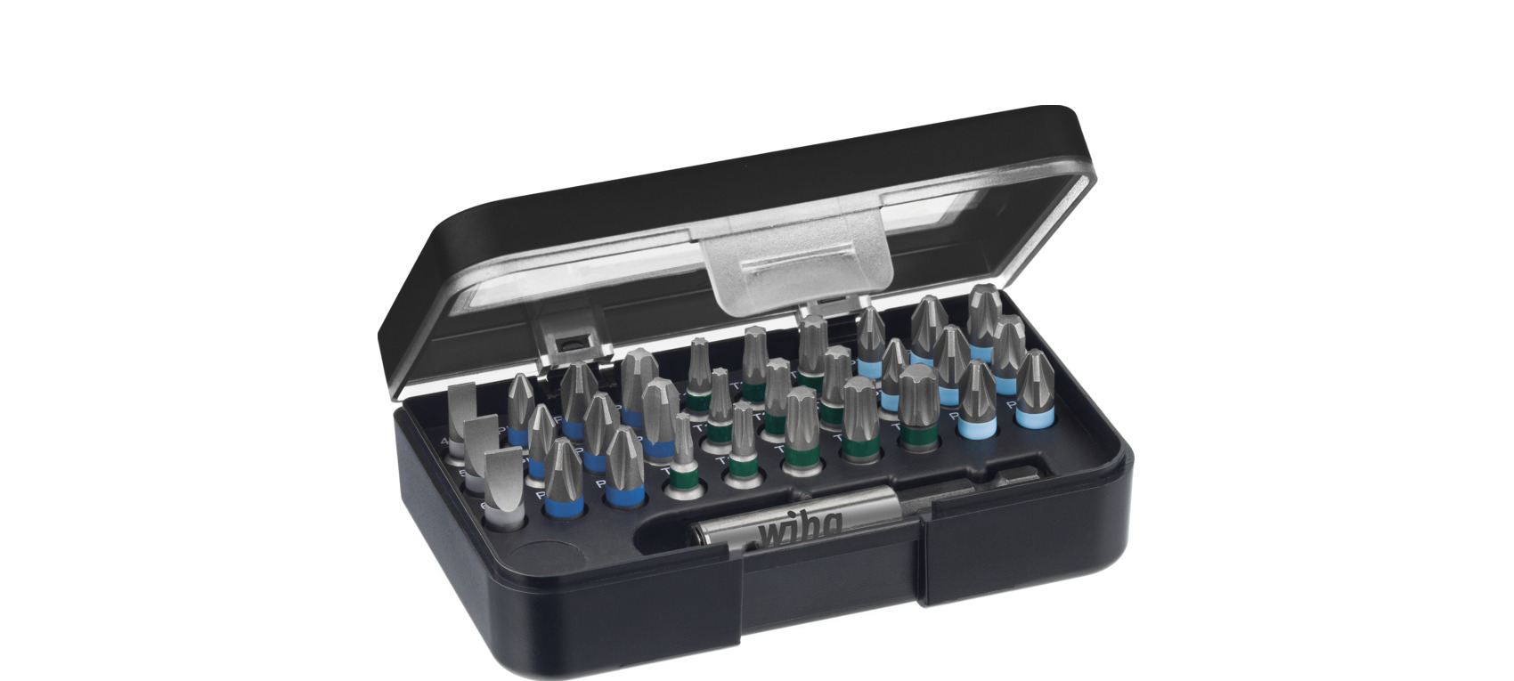 Wiha Bit Set Standard 25 Mm Gemischt 31-tlg. 1/4" C6,3 In Box Mit Gürtelclip (41126)