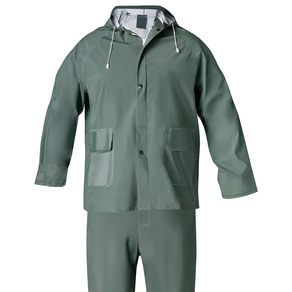 Wolfpack Linea Professional - Wasserdicht Wasserdicht Grün Pvc Anzug Größe 8-xl