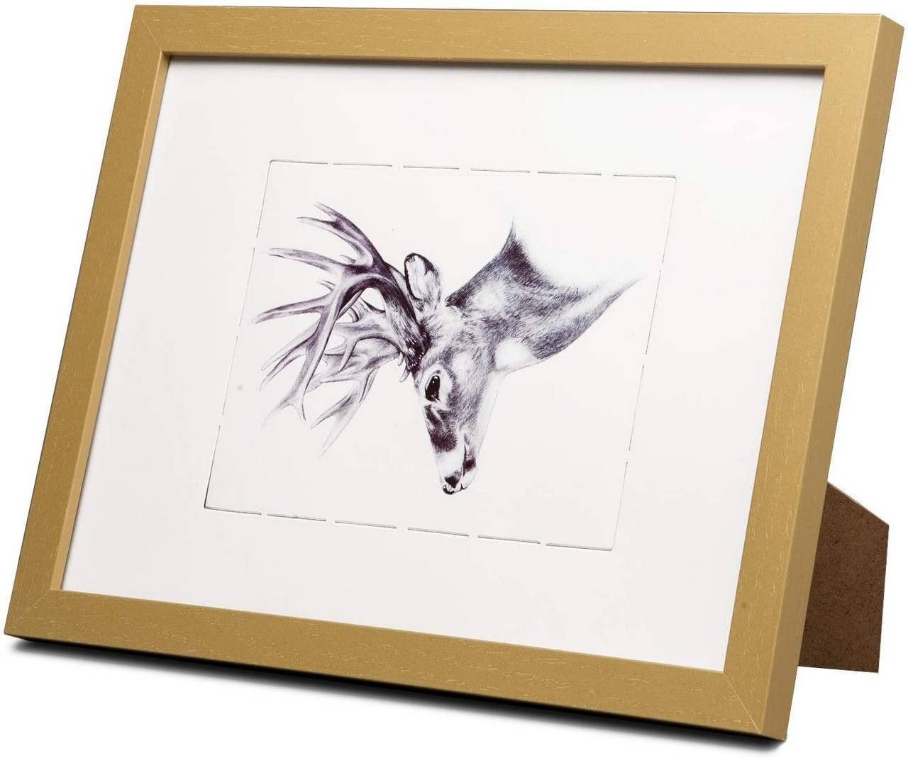 10er Set Bilderrahmen Fotorahmen Holzrahmen 13x18 Cm, Fotogalerie Mit Papier-passepartout, Aus Mdf Platte,weiß - Weiß - Woltu Bild 2