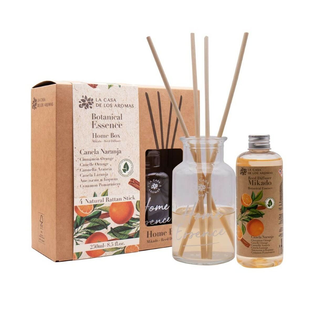 Duftdiffusor La Casa De Los Aromas Botanical Essence 250 Ml 2 Stück