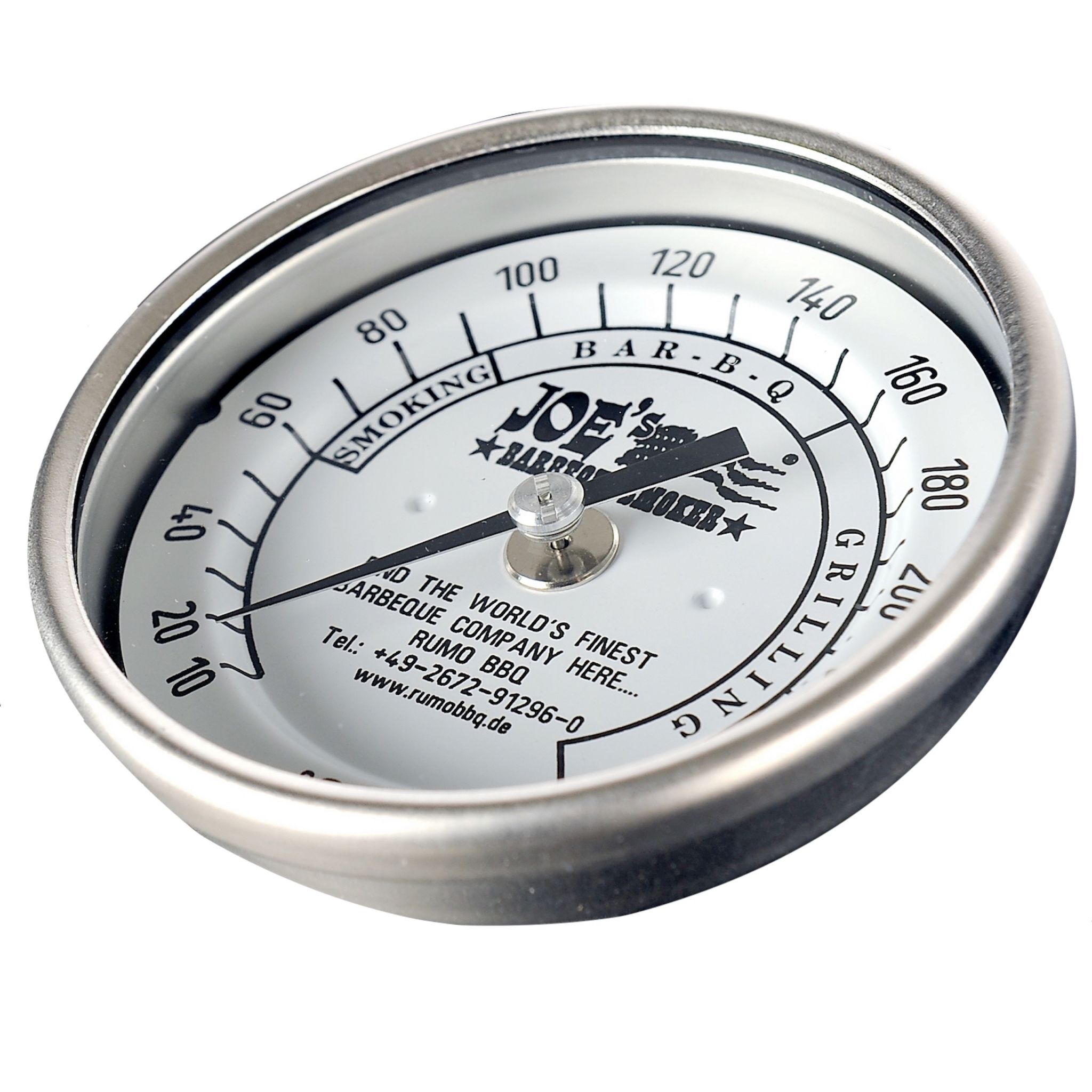 Rumo Barbeque - Joes Original 3 Zoll Edelstahl Thermometer 10 - 260°c