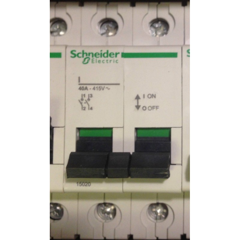 Schneider 15020 Schalter 2p 40a 380/415v