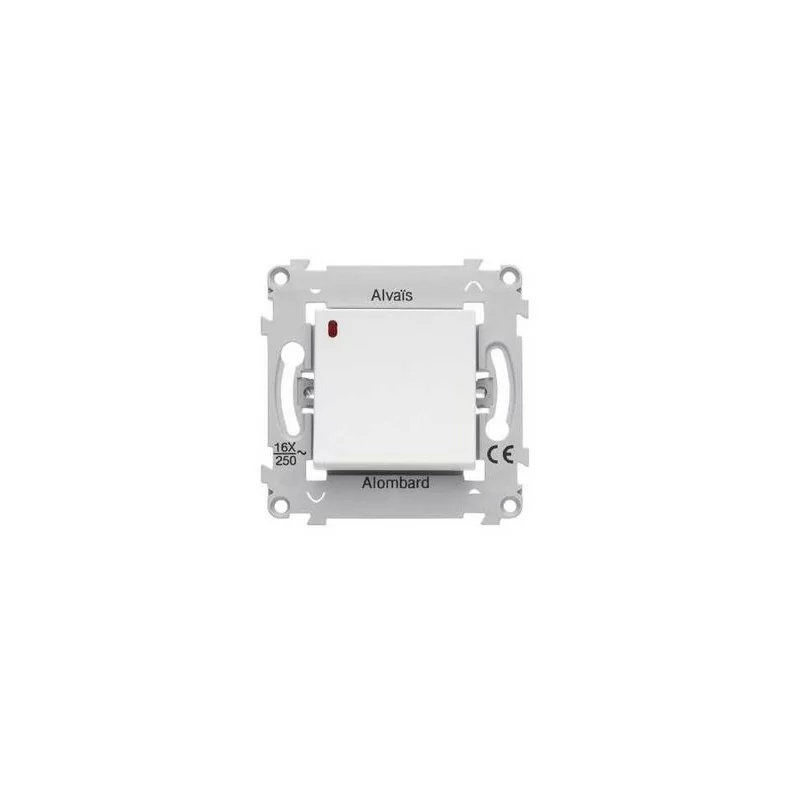 Schneider Alvaïs Alb81057 - Beleuchteter Wechselschalter Mit 230-v-lampe Weiß
