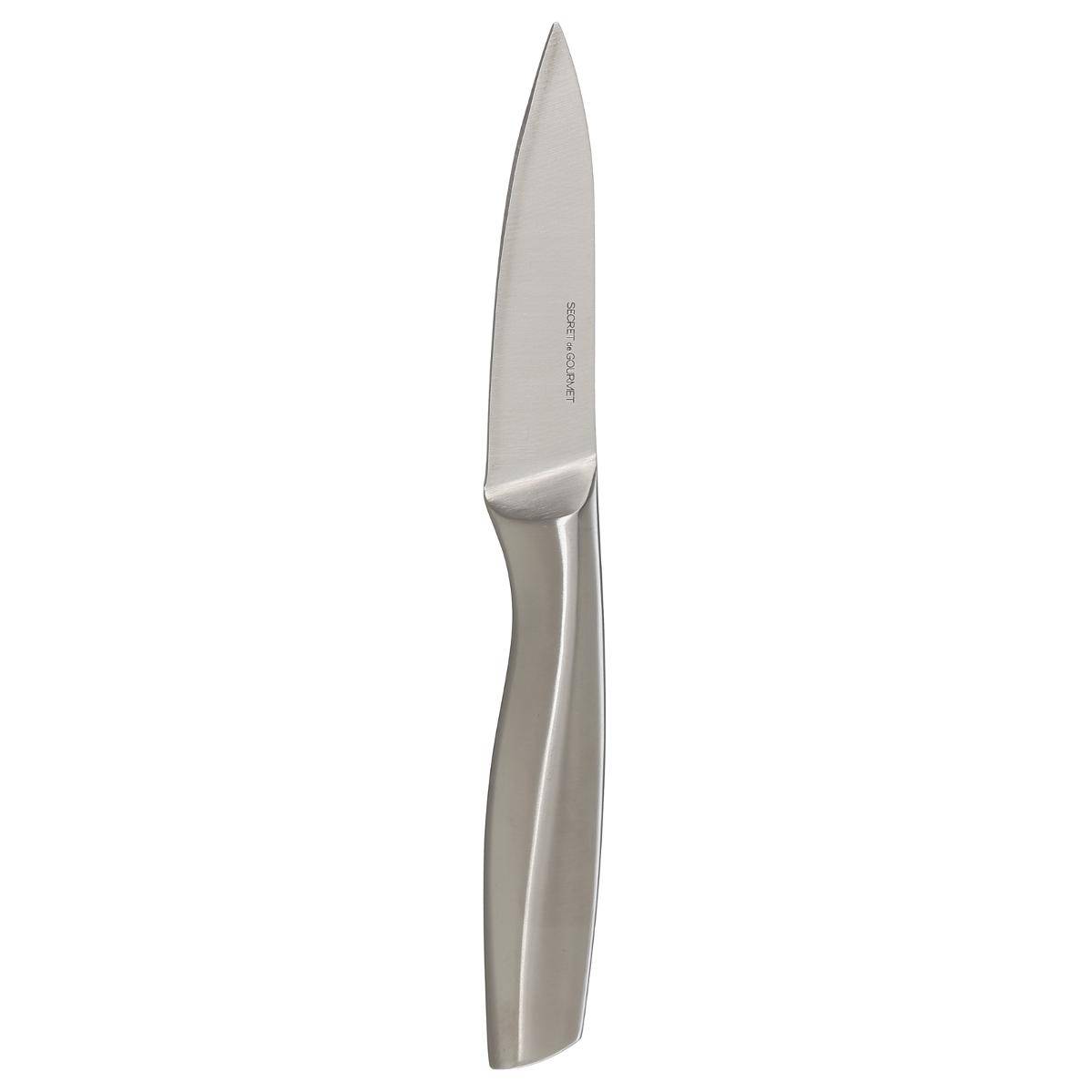 Secret De Gourmet - Silbernes Edelstahlmesser Zum Schneiden Und Schälen Von Früchten