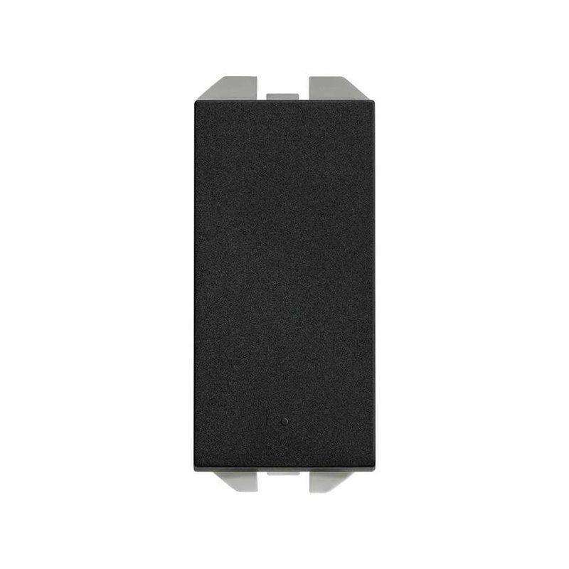 Simon - 270 Druckschalter 10 Ax Schmal Mattschwarz 20001101-098