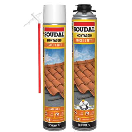Polyurethan-schaum Für Verkleidungen Und Dächer Soudal 750 Ml - Pistole