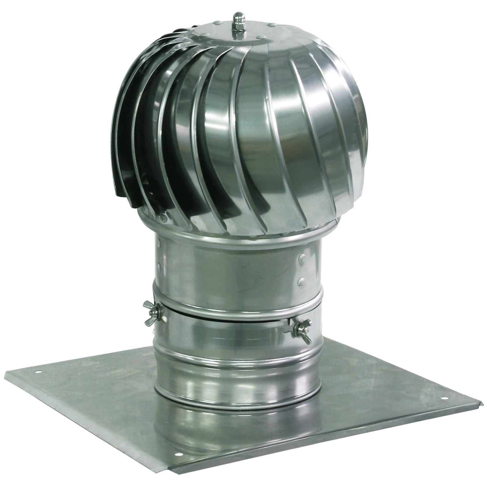 Aluminium-schornsteinabzugshaube Mit Luftabsaugung, 200 Mm Durchmesser, Inklusive Zusätzlicher Dachplatte