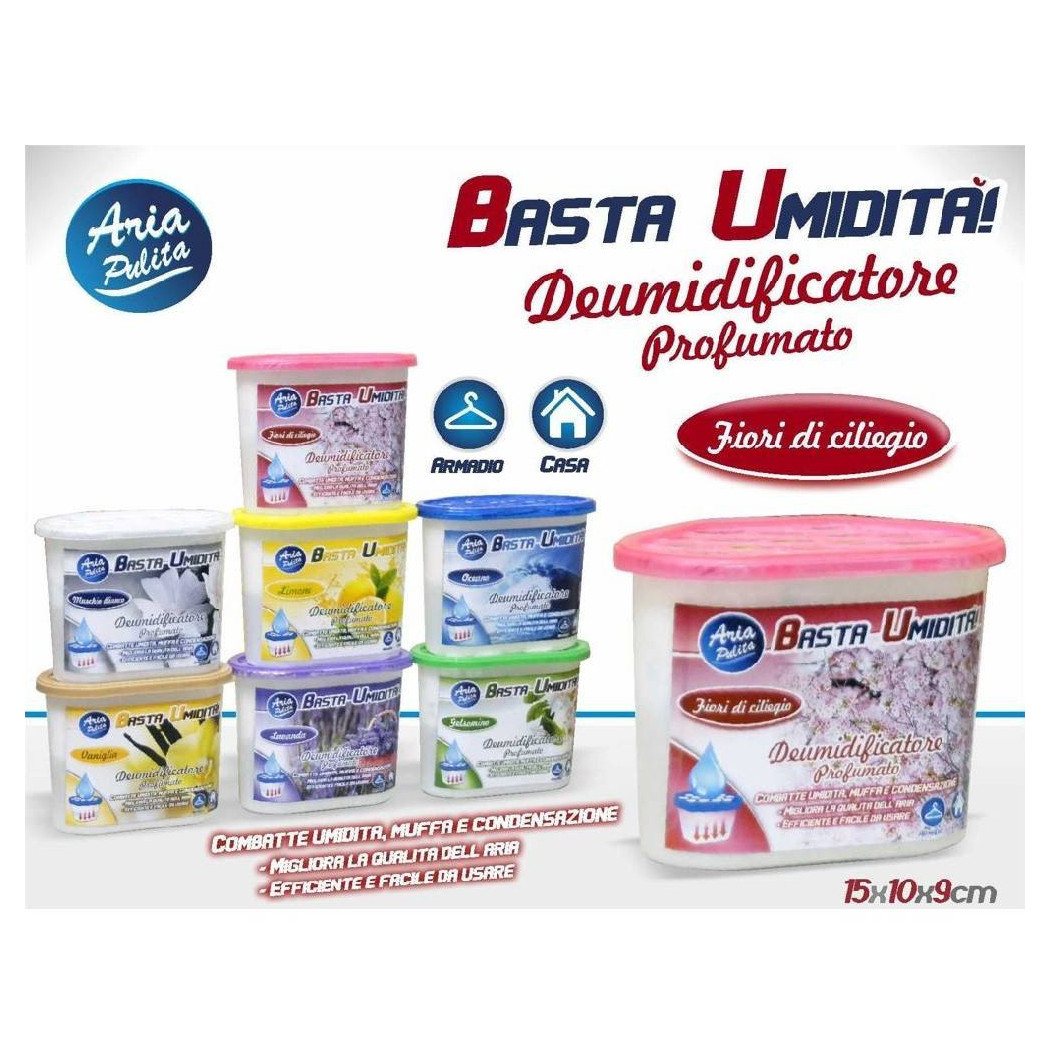 Trade Shop Traesio - Trade Shop - Luftentfeuchter 220 Gr. Granulat Luftentfeuchter Kirschblütenduft -