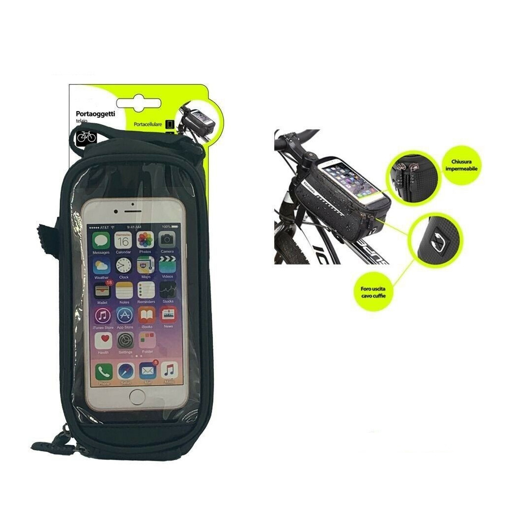 Trade Shop Traesio - Trade Shop - Portacellular Smartphone Oggetti Impermeabile Für Bicicletaxc2652 -