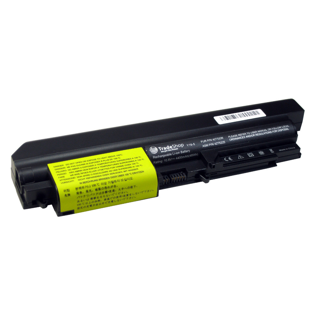 Trade-shop Laptop Notebook Akku 4400mah Ersetzt Ibm 41-u-3198 42-t-5229 42-t-5230 42-t-5262 42-t-5263 41u3197 41u3198 42t5229 Für Ibm Lenovo Thinkpad 14.1" Zoll Widescreen R61 R61i T61 R400 T400