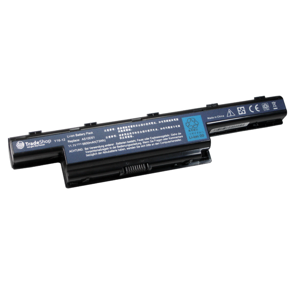 Trade-shop Laptop Notebook Akku 6600mah Für Acer Aspire 7252 E1 E1-421 E1-431 E1-471 E1-531 E1-531-2697 E1-531-4444 E1-531g E1-571 E1-571-6492 E1-571-6650 E1-571g V3 V3-471g V3-551-8664 V3-551-8809 V3