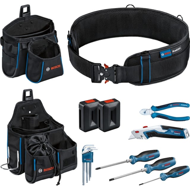 Werkzeuggürtel und Handwerkzeug-Set Professional