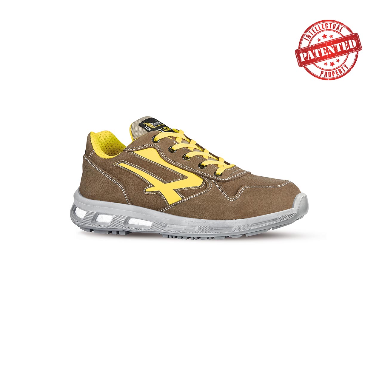 Sicherheits-sneaker Brave Esd S3 Ci Src - Braun/gelb 39