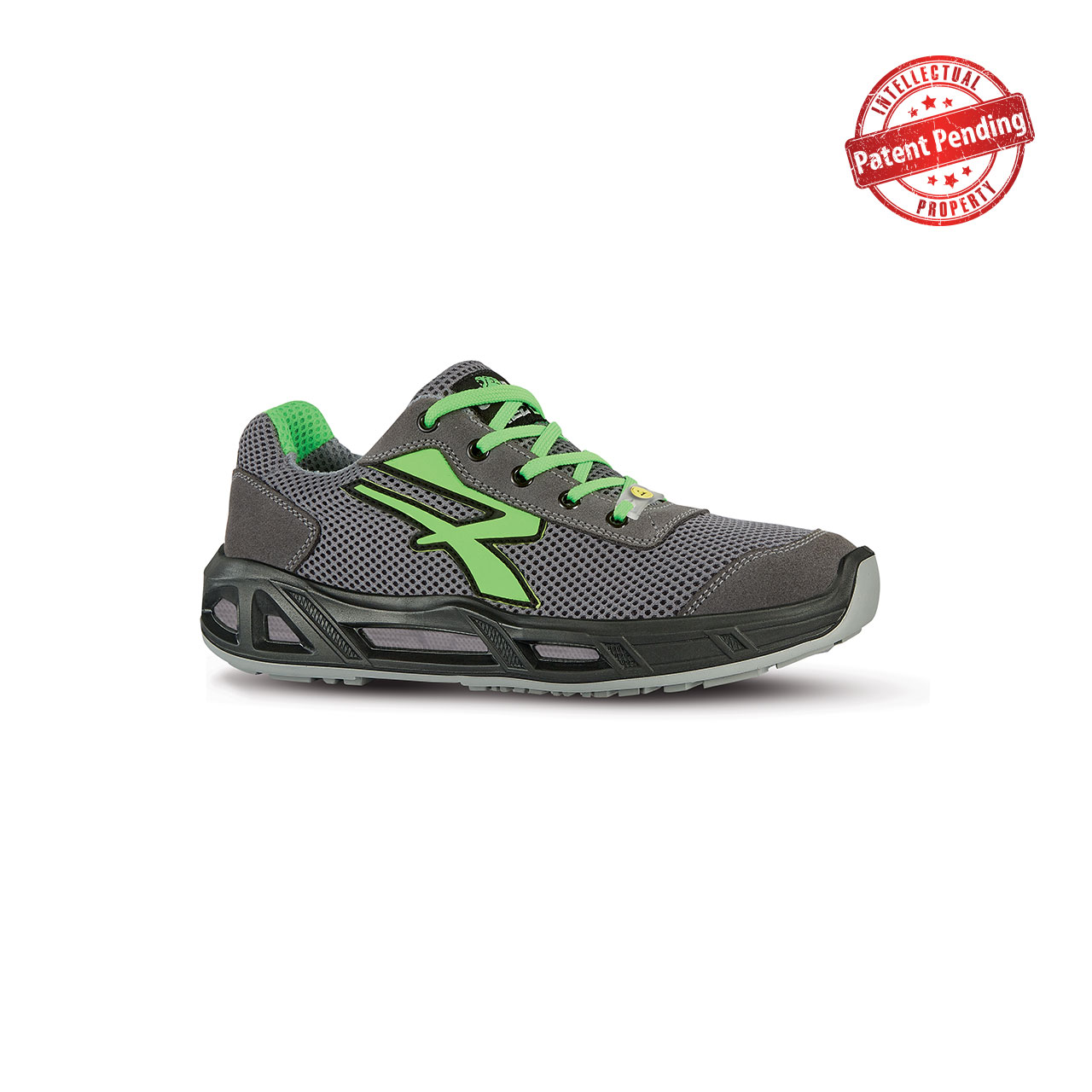 Sicherheits-sneaker Low Summer Carpet Esd S1p Src - Grau/grün 38