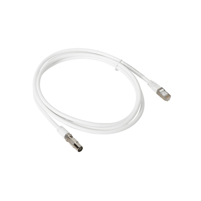 Legrand 413040 Koaxialkabel Für Den Anschluss Eines Legrand-fernsehers, 1 Koaxialstecker Und 1 Rj45-stecker, Länge 2 M