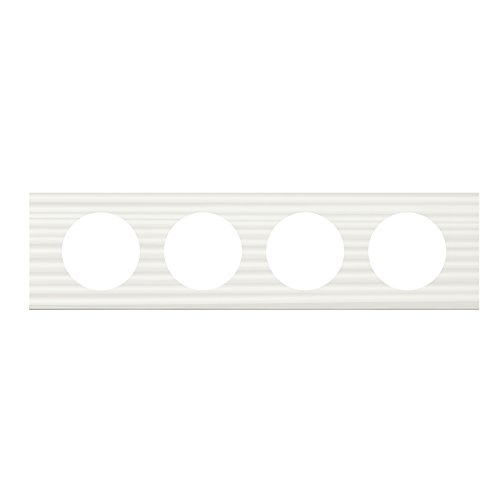Schalterplatte Legrand Celiane Corian 4 Posten Horizontal Vertikal
