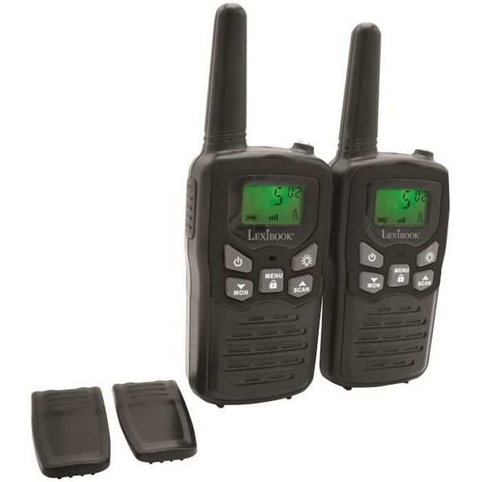 Lexibook Talkie-walkies Noirs 8 Kilometres De Portee