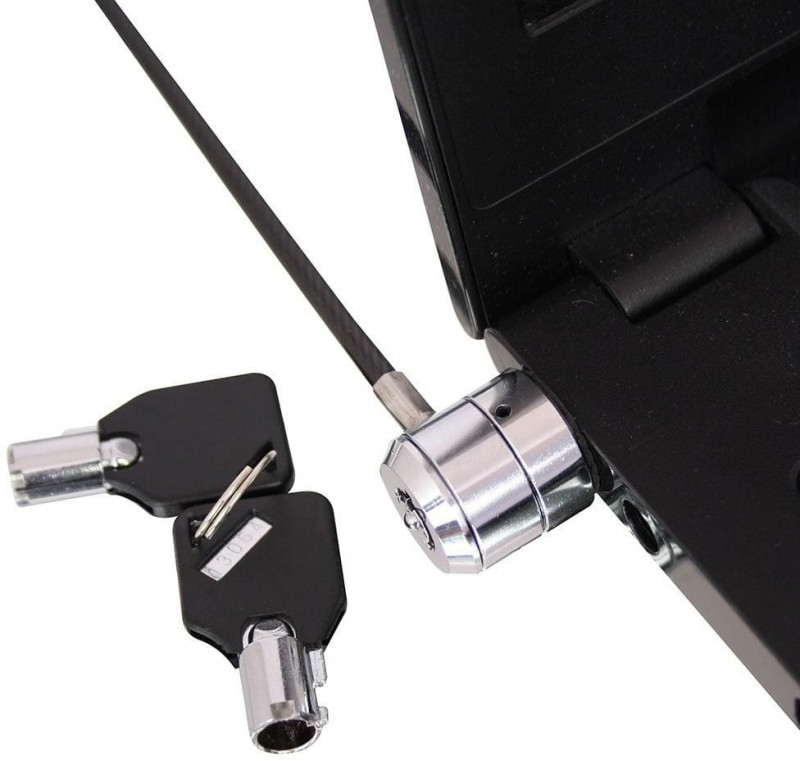 Lindy 20945 Diebstahlsicherungs-kabel 2 Für Notebook Silber