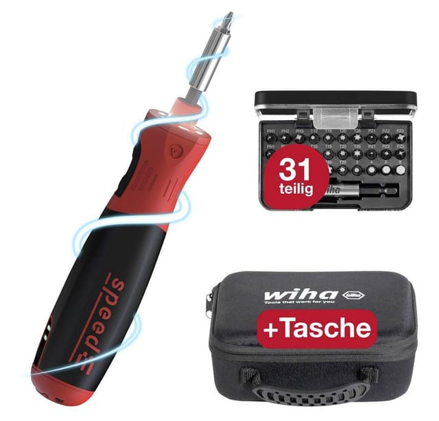 E-Schraubendreher speedE PocketDrive, 31-teilig, Schrauber