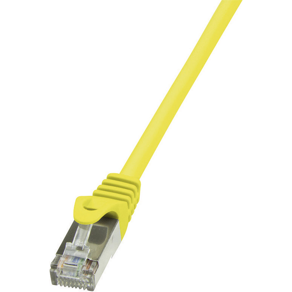 Logilink - Cp1057s Rj45 Netzwerkkabel, Patchkabel Cat 5e F/utp 2.00 M Gelb Mit Rastnasenschutz 1 St.