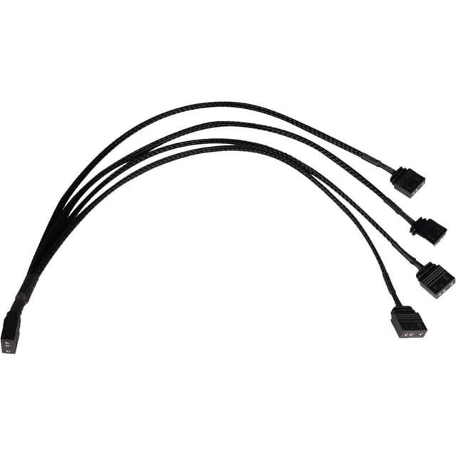 Y-Kabelsplitter aRGB 3-Pin auf 4x 3-Pin, 30cm