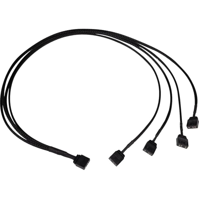 Y-Kabelsplitter aRGB 3-Pin auf 4x 3-Pin, 60cm