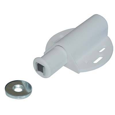 Rundmagnetischer Kaffeebahner 40x42 Mm - Weiß