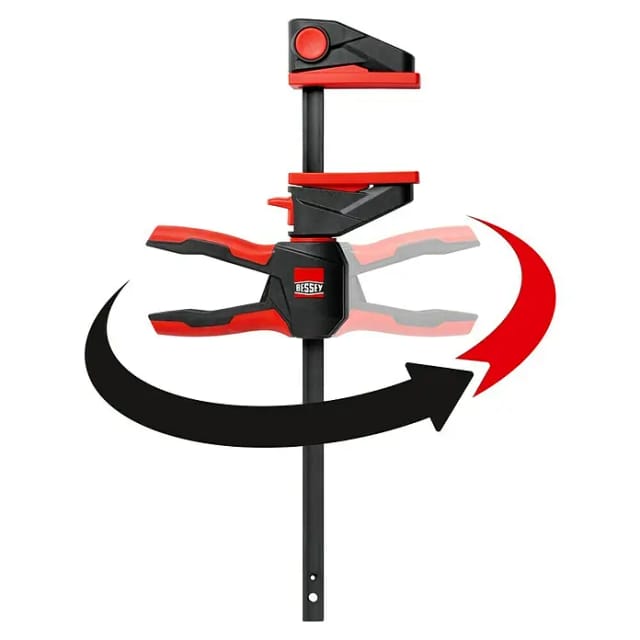 Einhandzwinge mit drehbarem Griff EZ360-45
