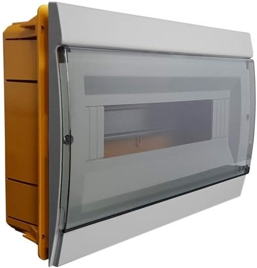 Graue Modulare Einbauschalttafel 10/14 Din-module Ip40 Ral7035 Cod. 970.12