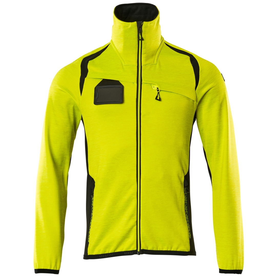 Mascot Fleecepullover Mit Reißverschluss 19403 Gr. L Hi-vis Gelb/schwarz