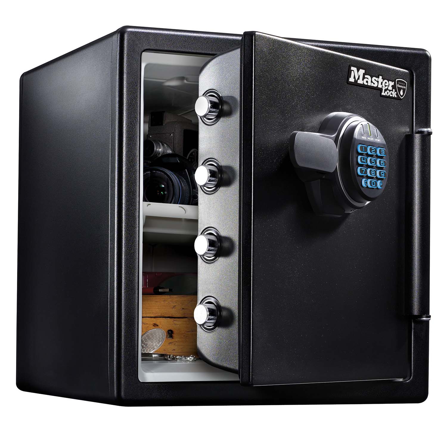 Master Lock Tresor [feuer- & Wasserfest] [33,6 L] [elektronische Kombination] – Lfw123ftc – Für Ausweise, A4-dokumente, Laptop, Schmuck Usw.