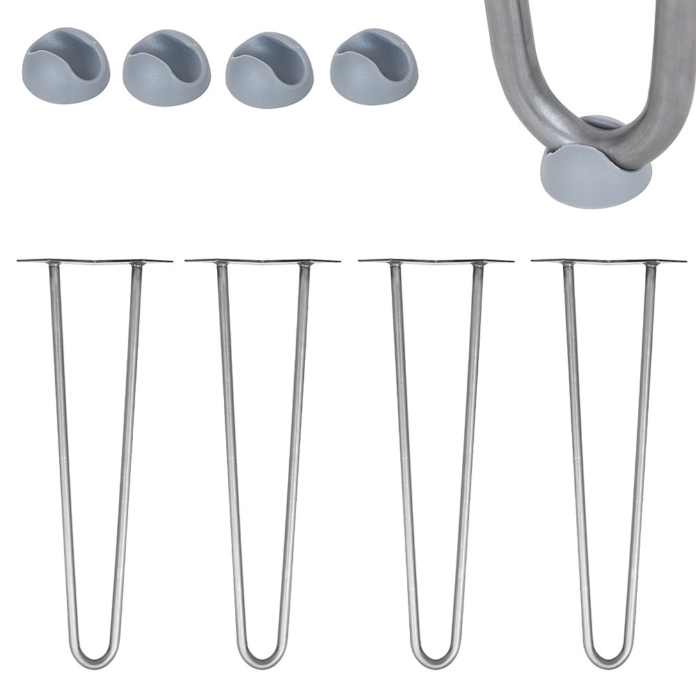 Melko - Hairpin Leg 4 Stück 45cm Möbelbein Stahl Stützfuß Tischzubehör Esstisch