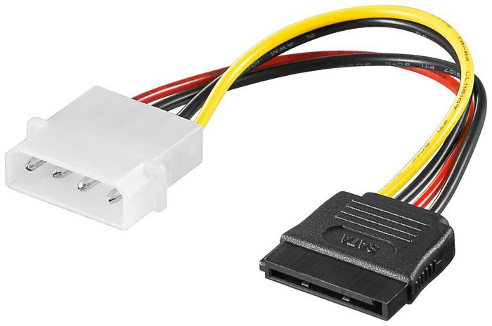 Microconnect Sata-stromanschluss 4-pin-15-pin 0,2 M