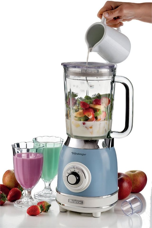 Standmixer Vintage blue, Glasbecher