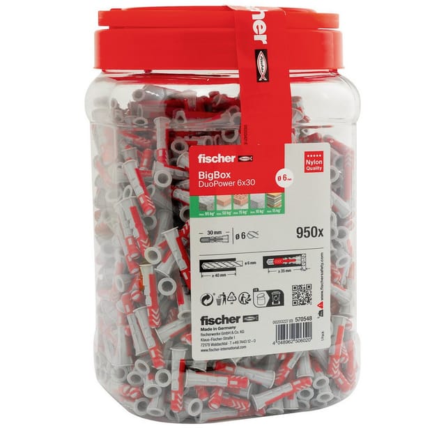 Dübel DUOPOWER 6x30 BigBox