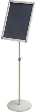 Nobo - Infodisplay ® Premium Plus 30 X 90 X 30 Cm (b X H X T) Din A3 Silber