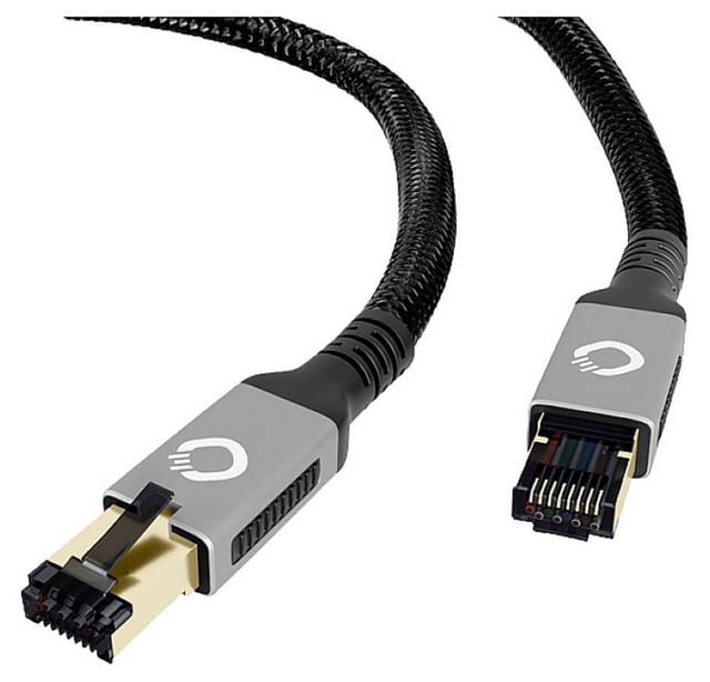 Oehlbach - D1c13355 Rj45 Netzwerkkabel, Patchkabel Cat 8.1 5.00 M Schwarz Vergoldete Steckkontakte, D