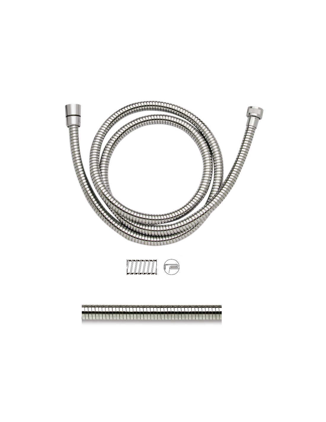 Flexible Double Agrafage En Laiton Chromé Sous Sachet